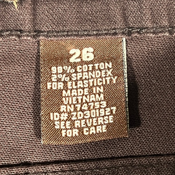 Zana-Di Jeans Brown Wide Leg Trousers High Rise Stretch Jeans Size 26 - Picture 8 of 16